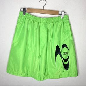 Noon Goons Neon Green Swim Trunks Shorts Mens Large Missing Drawstring